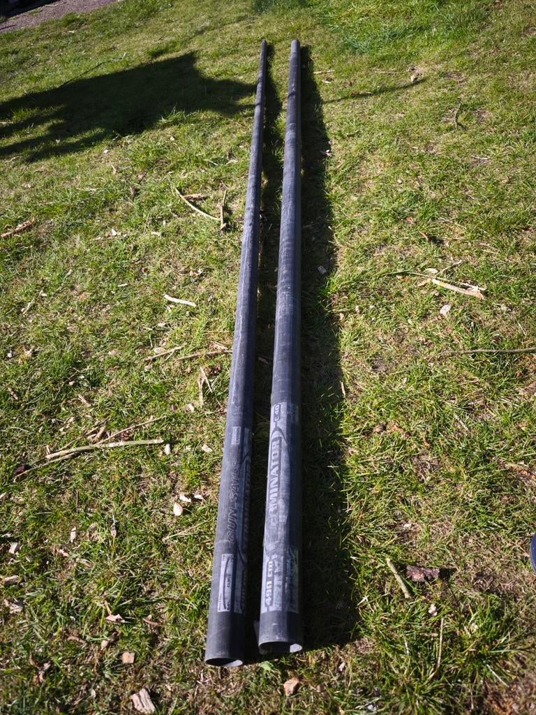 Windsurfmast 490 cm + giek 205-255 - Gun Sails Terminator, Ophalen, Gebruikt, Mast, 7 m² of meer
