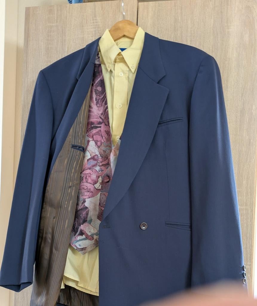 Heren kostuum, Ophalen of Verzenden, Zo goed als nieuw, Maat 52/54 (L)