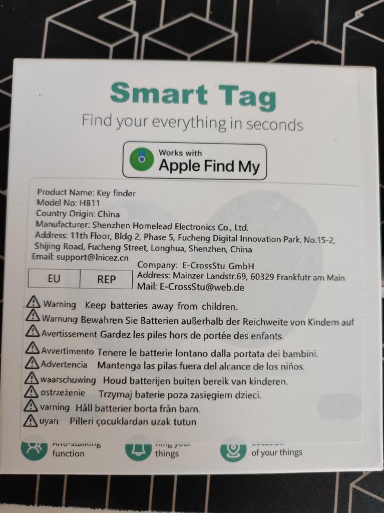 Smart Tag Key Finder - Werkt met Apple Find My - 4 Stuks, Ophalen of Verzenden, Nieuw, Overige typen, Apple iPhone