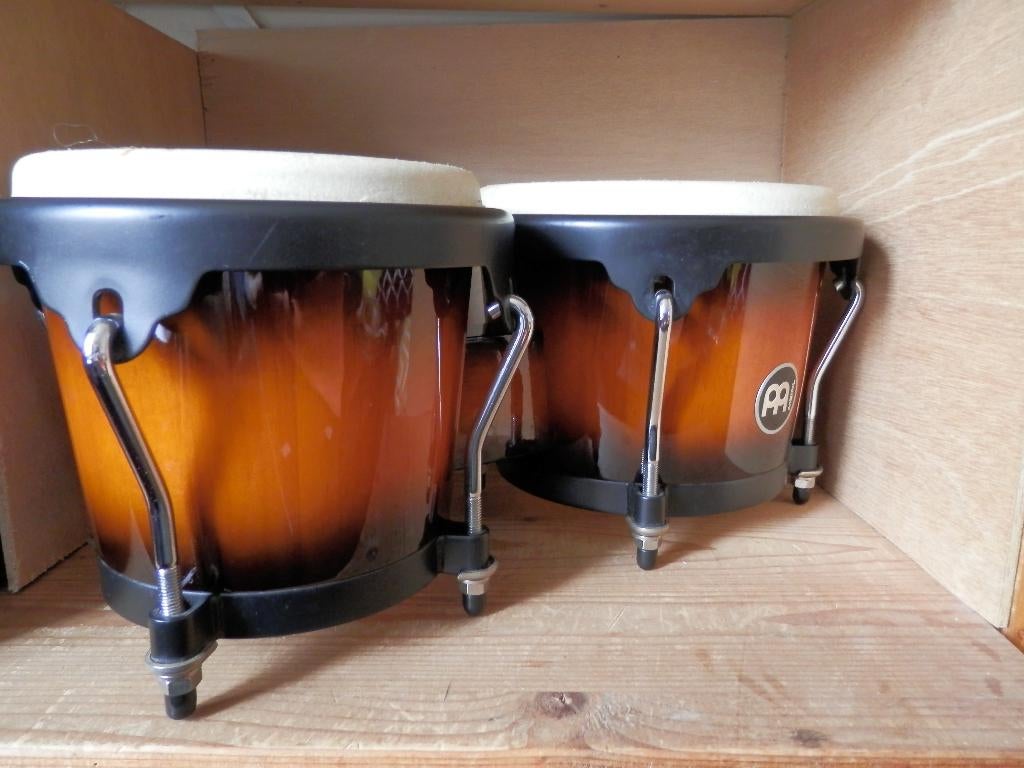 Bongo set Percussion, Muziek en Instrumenten, Ophalen, Zo goed als nieuw, Trommel