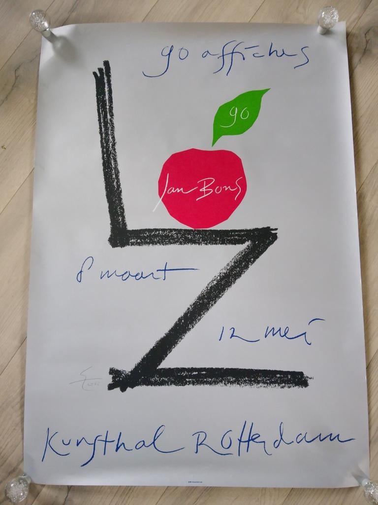 Tentoonstelling Jan Bons - Go Affiches - Kunsthal Rotterdam, Ophalen of Verzenden