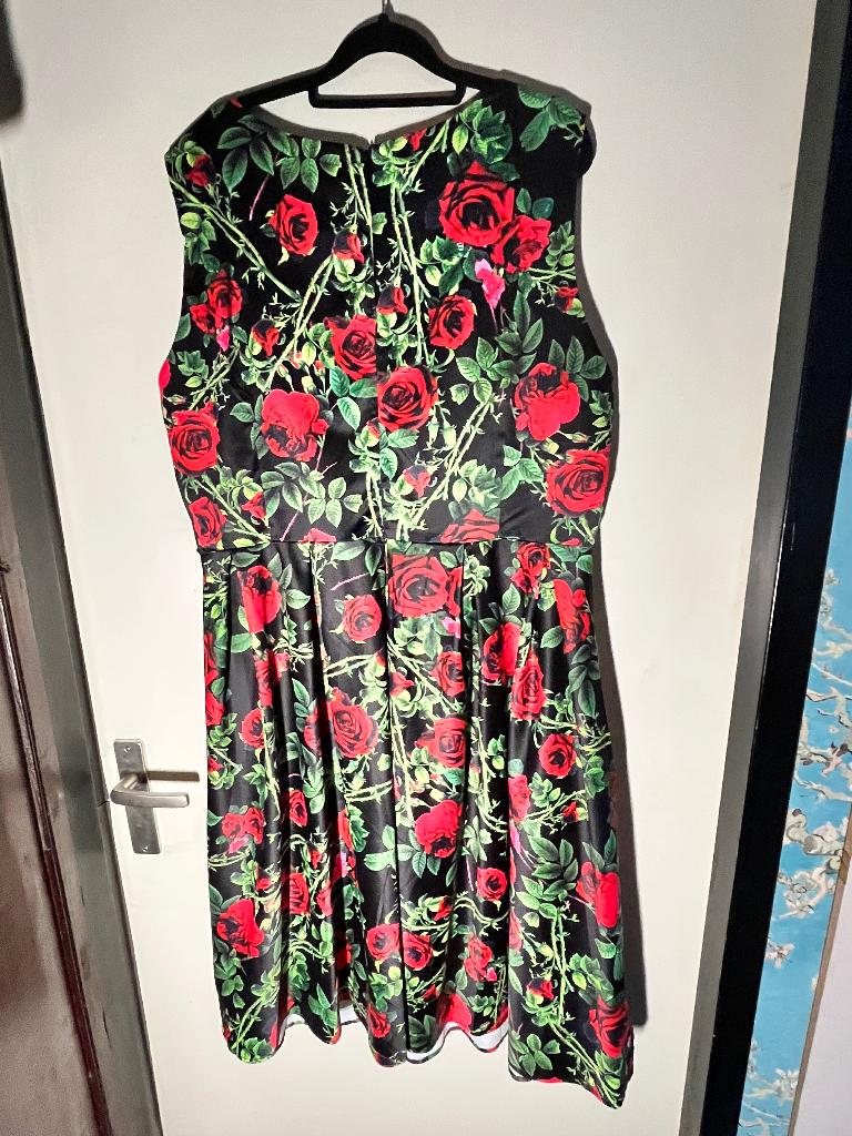 Mooie rock n roll jurk xl, Kleding | Dames, Zwart, Maat 46/48 (XL) of groter, Ophalen of Verzenden, Gedragen
