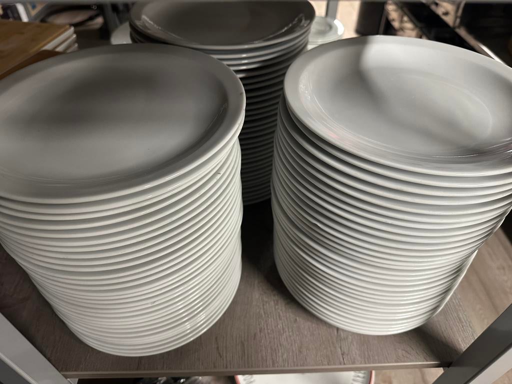 Horeca kwaliteit Borden, Huis en Inrichting, Keuken | Servies, Ophalen, Zo goed als nieuw, Bord(en), Effen