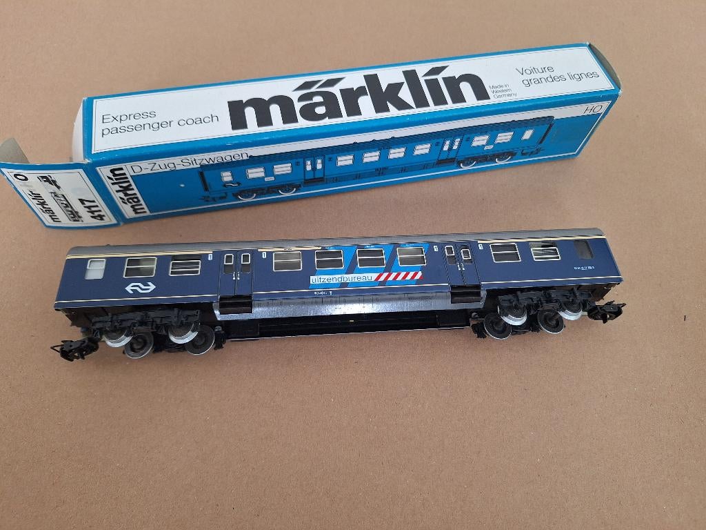 Marklin ns Plan E met reclamebanen, Hobby en Vrije tijd, Modeltreinen | H0, Ophalen, Wisselstroom, Wagon, Märklin