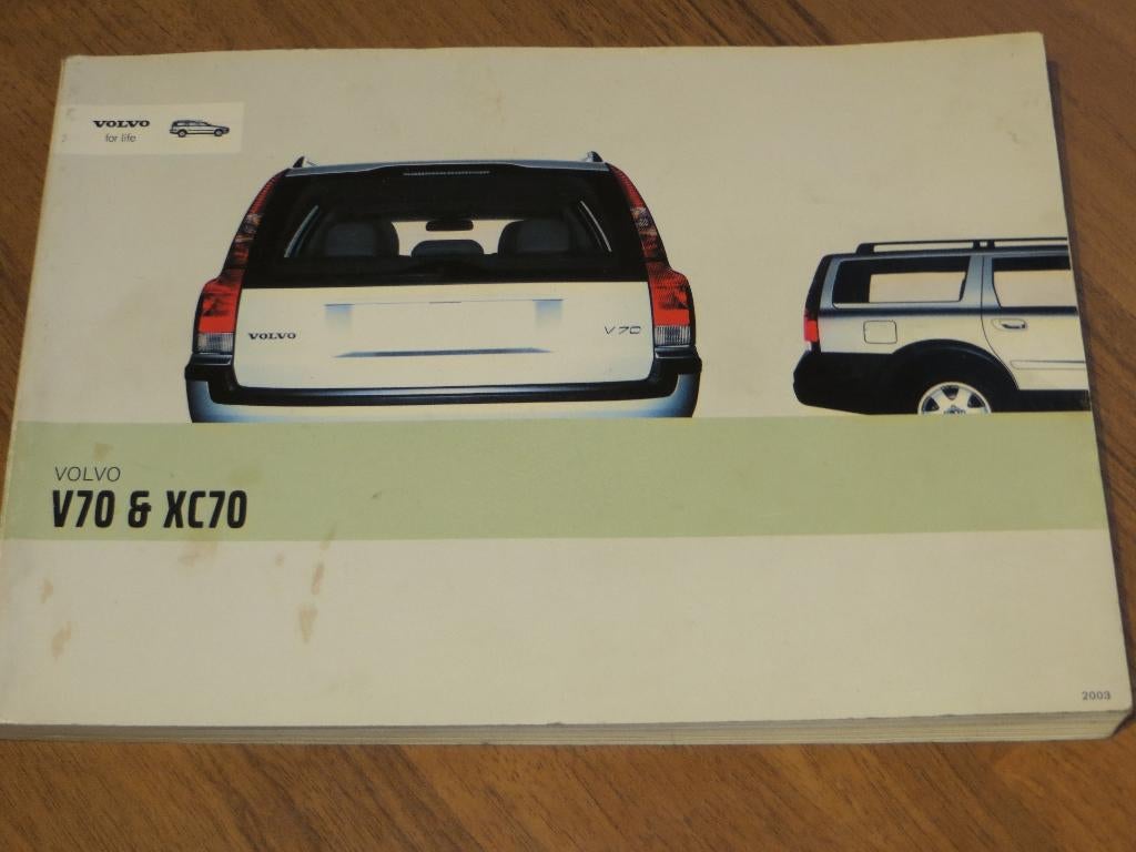 Instructieboek Volvo V70, V70 AWD, Volvo XC70 2002 + audio, Auto diversen, Handleidingen en Instructieboekjes, Ophalen of Verzenden