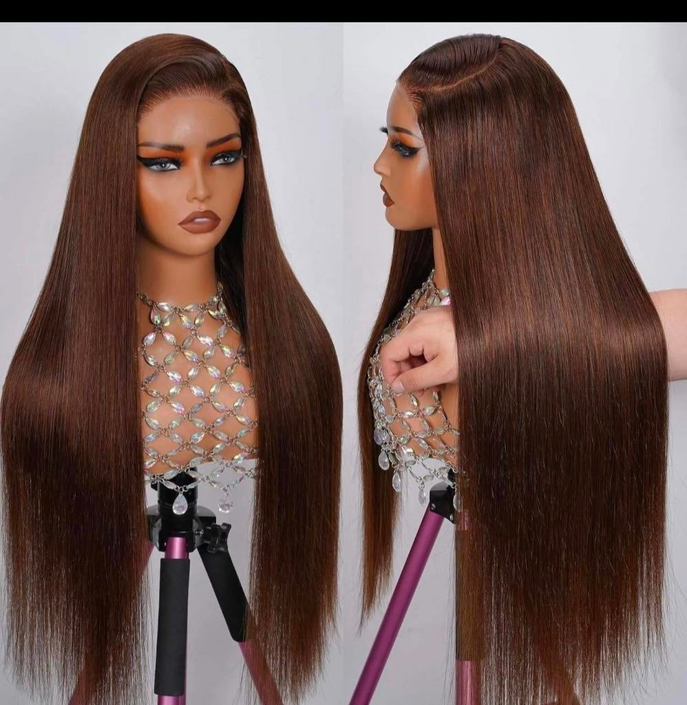 22 inch silky straight pruik/ wig 100% menselijke haar, Ophalen of Verzenden, Nieuw, Pruik of Haarverlenging