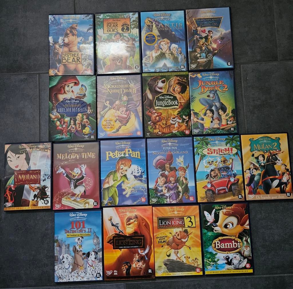 35 DISNEY DVD'S, Ophalen of Verzenden, Zo goed als nieuw