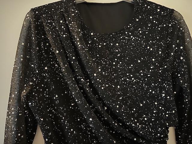 Shein, super leuke body zwart met zilver, nieuw maat L., Zwart, Maat 42/44 (L), Nieuw, Ophalen of Verzenden