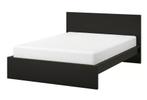 Malm Ikea bed 160x200, Ophalen, Gebruikt, Bruin, Tweepersoons