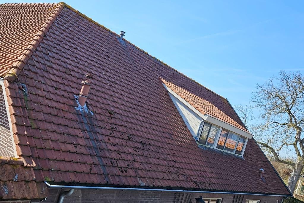 Rode Keramische dakpan, Tuile du Nord en VH model gebruikt, Ophalen, Gebruikt, Steen of Klei, 15 m² of meer