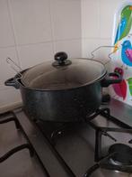 Frituurpan met net voor op gas, Huis en Inrichting, Keuken | Potten en Pannen, Ophalen, Gebruikt, Overige typen