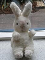 Wit pluche konijn van Bijenkorf HUIS Collectie vintage, Ophalen of Verzenden, Zo goed als nieuw, Konijn