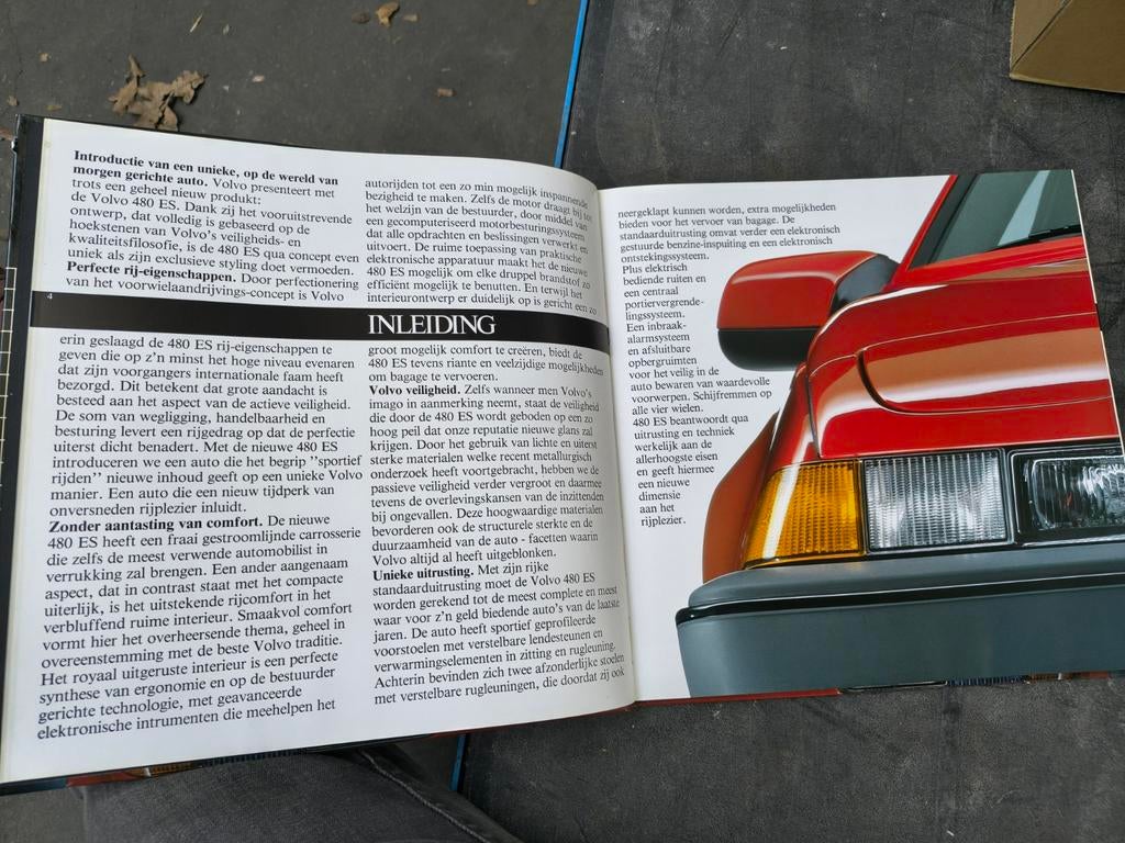 Volvo 480 ES Brochure - Origineel en in goede staat, Boeken, Auto's | Boeken, Ophalen of Verzenden, Gelezen, Volvo, Volvo Car Corporation