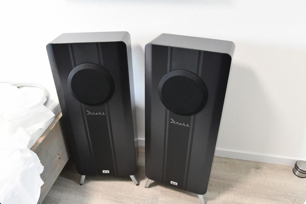 Heco einklang speakerset zwart, Gebruikt, 120 watt of meer, Front, Rear of Stereo speakers, Ophalen