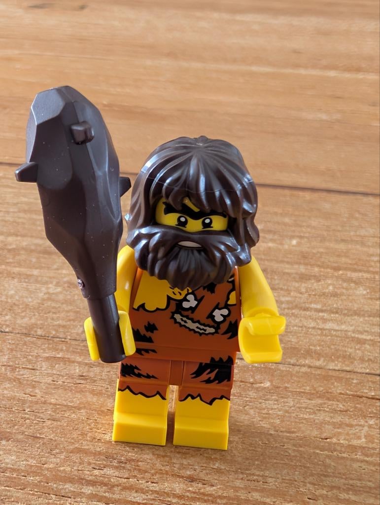 Lego Minifigures holbewoner Cave man met knuppel, Kinderen en Baby's, Speelgoed | Duplo en Lego, Ophalen of Verzenden, Zo goed als nieuw