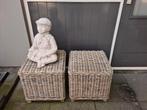 2 stuks rotan hocker, Ophalen, Hocker, 2 zitplaatsen