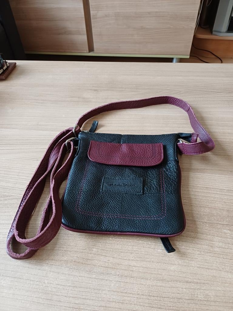 WOOD BAG uitgaans tasje, Ophalen of Verzenden, Zo goed als nieuw, Zwart, Schoudertasje