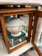 Art deco vitrine kast met facet geslepen glas *floor epe*, Huis en Inrichting, Ophalen, Minder dan 50 cm, Gebruikt, Art deco