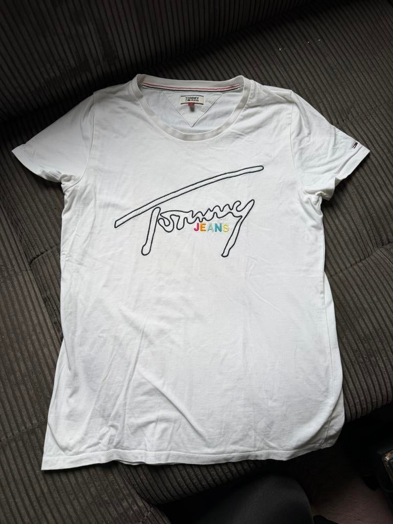 Tommy hilfiger t-shirt maat M, Kleding | Dames, T-shirts, Maat 38/40 (M), Wit, Ophalen of Verzenden, Zo goed als nieuw