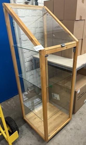 Vitrine, Huis en Inrichting, Kasten | Vitrinekasten, Ophalen, Gebruikt, Glas, 100 tot 150 cm