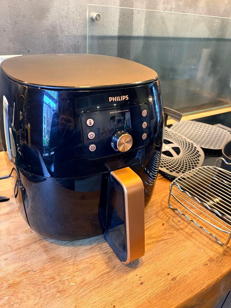 Philips Airfryer XXL met accessoires, Witgoed en Apparatuur, Airfryers, Ophalen, Zo goed als nieuw, Airfryer XXL, 1500 gram of meer
