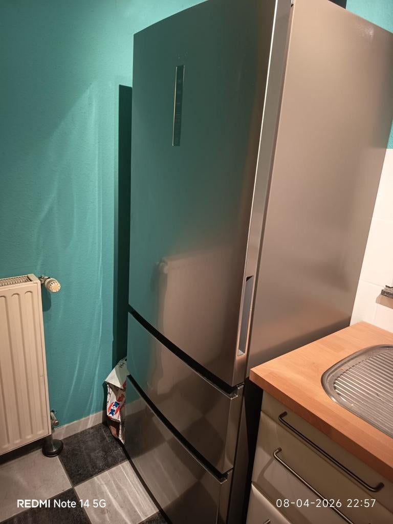 Haier koelkast met vriesgedeelte, 200 liter of meer, 60 cm of meer, Met aparte vriezer, Nieuw