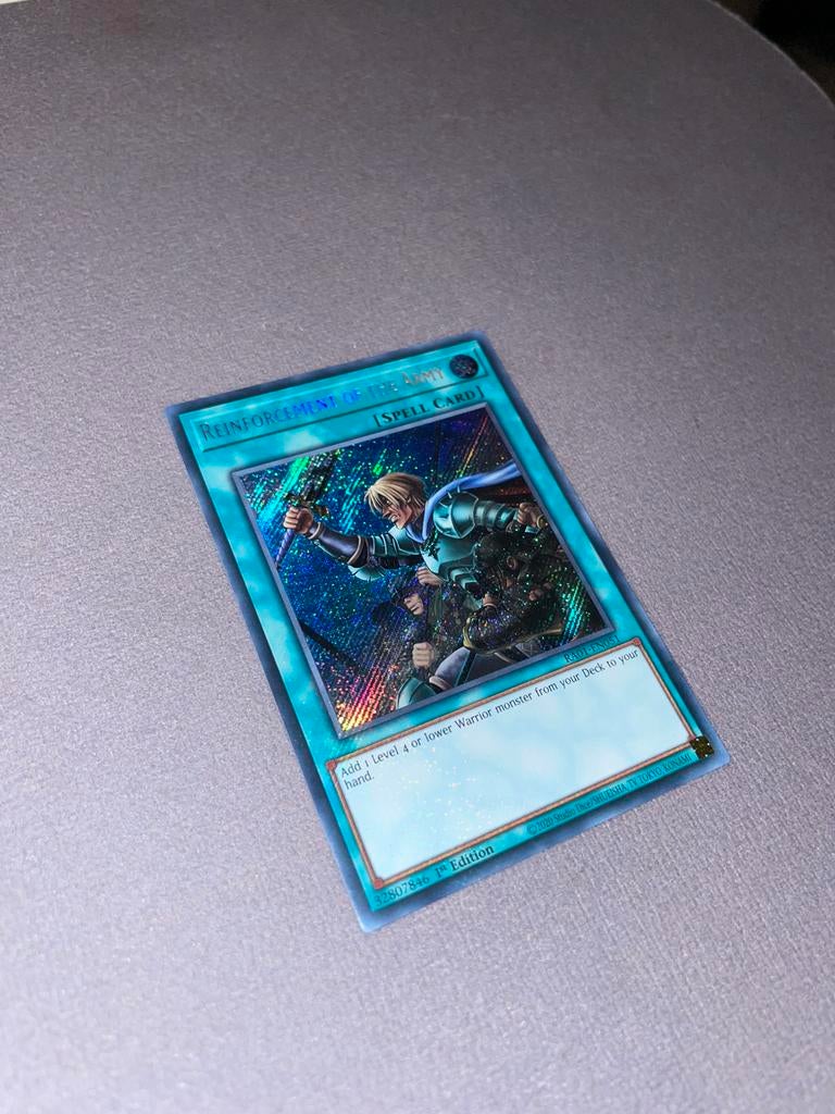 Yu-Gi-Oh! Reinforcement of the Army 1st ed - Secret Rare, Ophalen of Verzenden, Nieuw, Foil