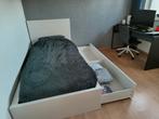 Ikea 1-persoonsbed met lades en matras (90x200 cm), Ophalen, 100 cm, Eenpersoons, Zo goed als nieuw