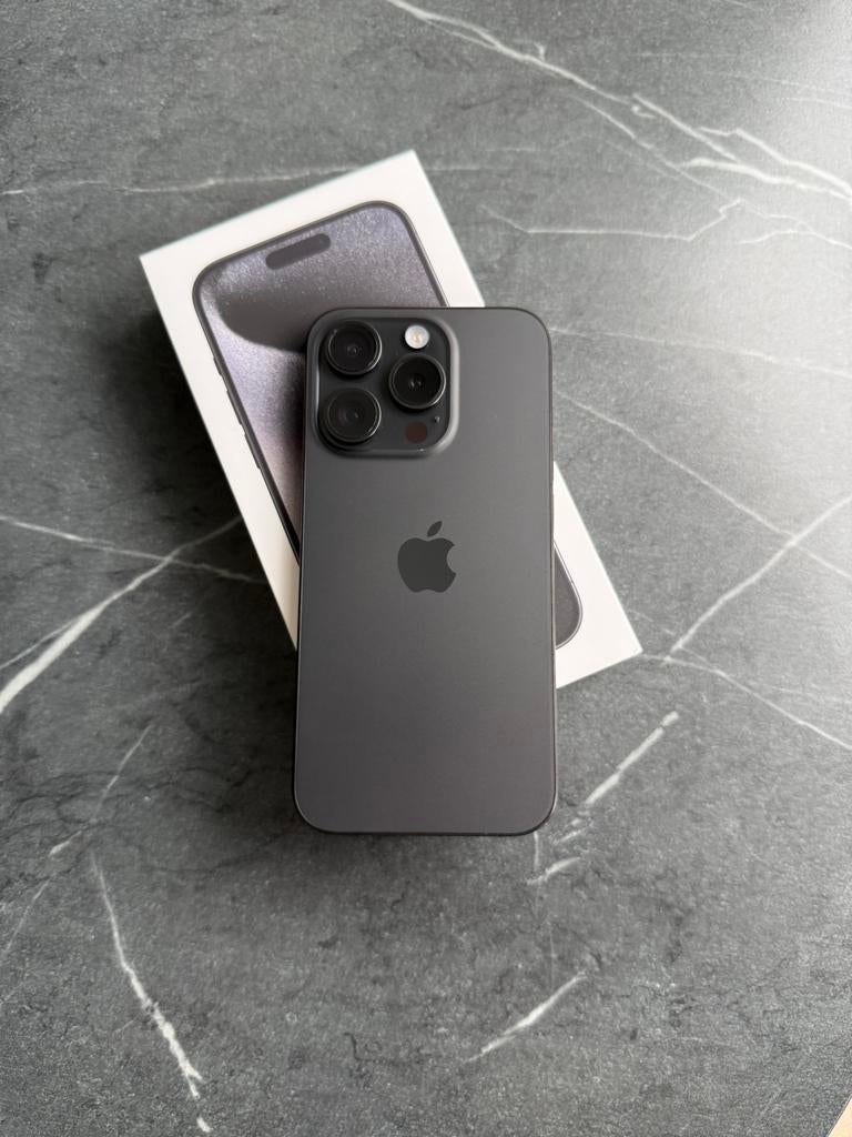 iPhone 15 Pro - Black Titanium, Telecommunicatie, Mobiele telefoons | Apple iPhone, Zo goed als nieuw, 256 GB, Zonder abonnement