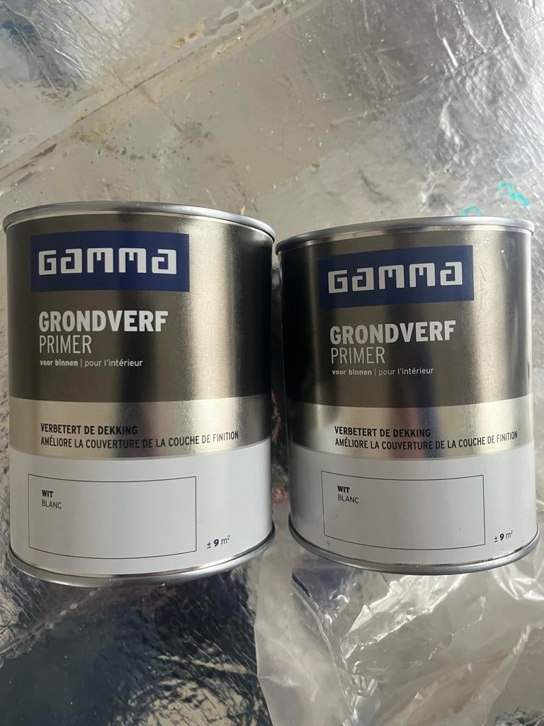 Gamma Grondverf Primer Wit, Wit, Nieuw, Ophalen of Verzenden, Verf