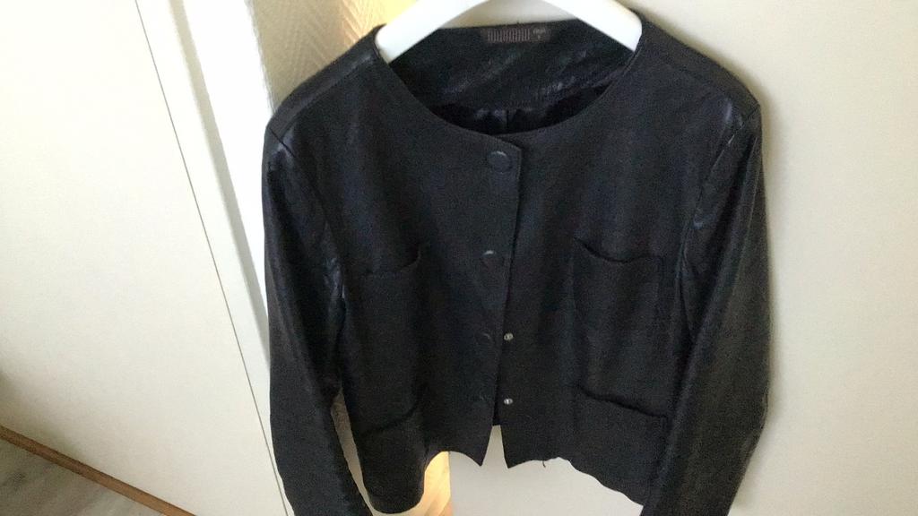 DNA Leren Jasje Zwart Maat 5, Kleding | Dames, Jassen | Zomer, Ophalen of Verzenden, Gedragen, Maat 38/40 (M), Zwart