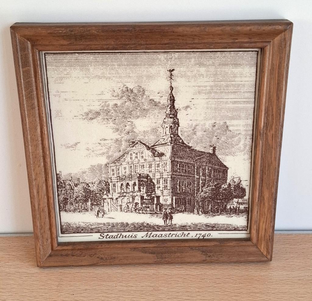 Tegel Stadhuis Maastricht 1740, Antiek en Kunst, Verzenden