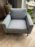 Lichtblauwe / ijsblauwe fauteuil / stoel, Huis en Inrichting, Fauteuils, Ophalen, Zo goed als nieuw, 75 tot 100 cm, 50 tot 75 cm