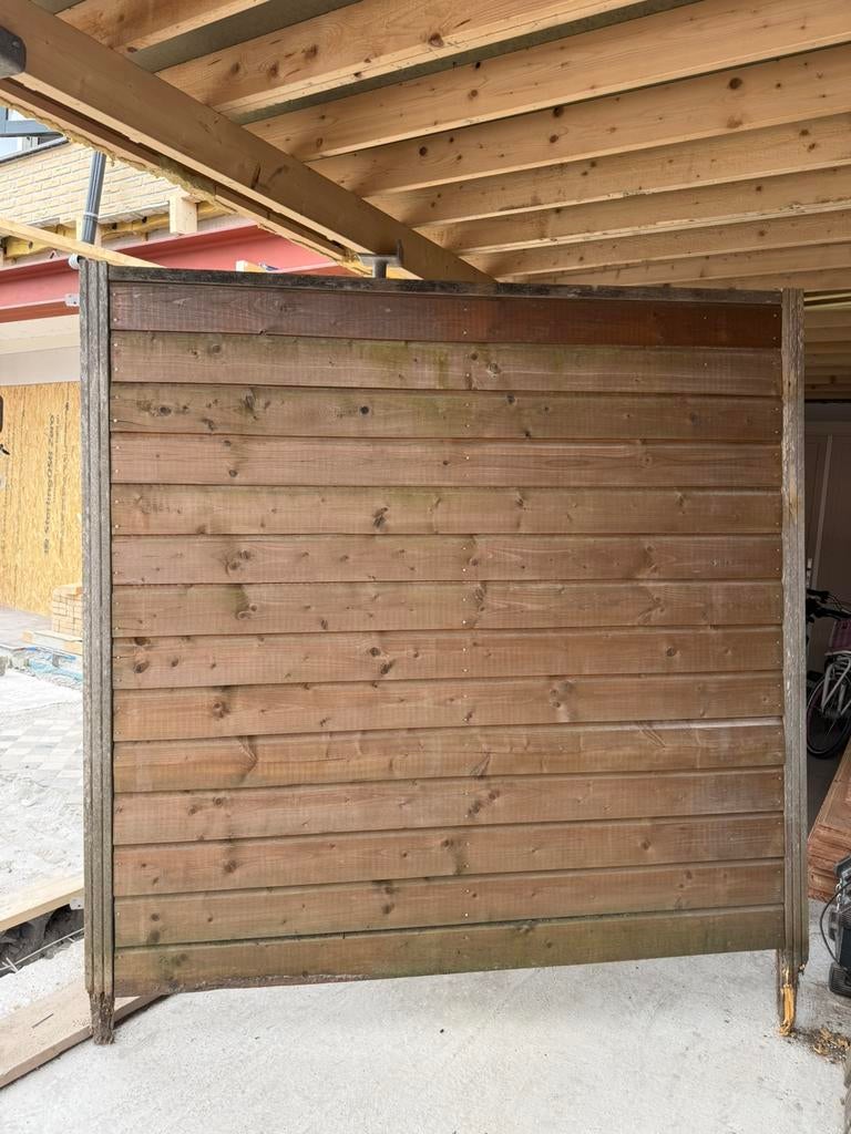 3x schutting paneel, Tuin en Terras, Ophalen, Gebruikt, Hout, 150 tot 200 cm