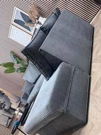 ZGAN Ribstof Hoekbank / Loungebank - Grijs - 288 x 225, 250 tot 300 cm, -, -, Hoekbank