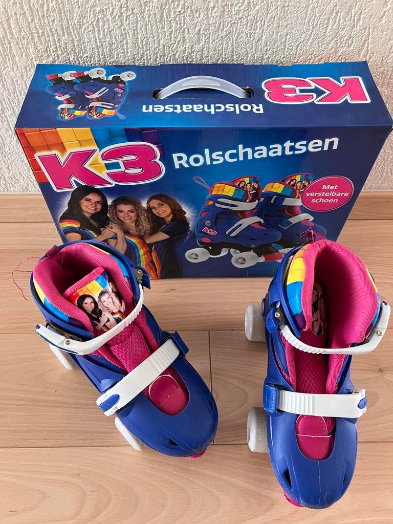 K3 rolschaatsen voor meisjes, verstelbaar maat 34-37, Ophalen, Verstelbaar, Gebruikt, Kinderen