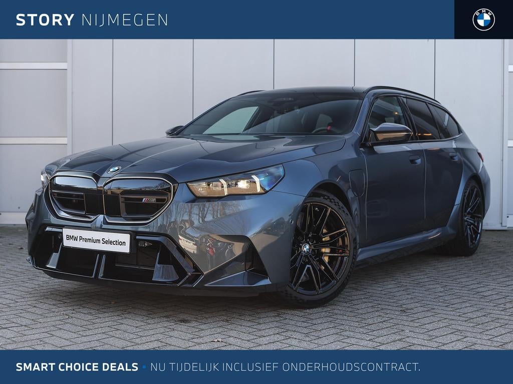BMW M5 Touring Automaat / M Drive Professional / Panoramadak, Auto's, Vierwielaandrijving, Zilver of Grijs, 5-Serie, 750 kg