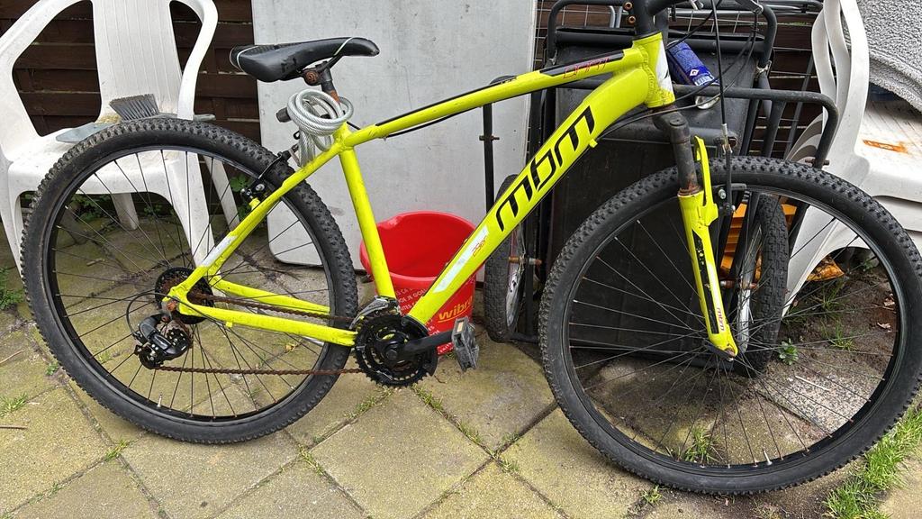 MBM mountainbike geel, Gebruikt, Hardtail, Heren, 53 tot 57 cm