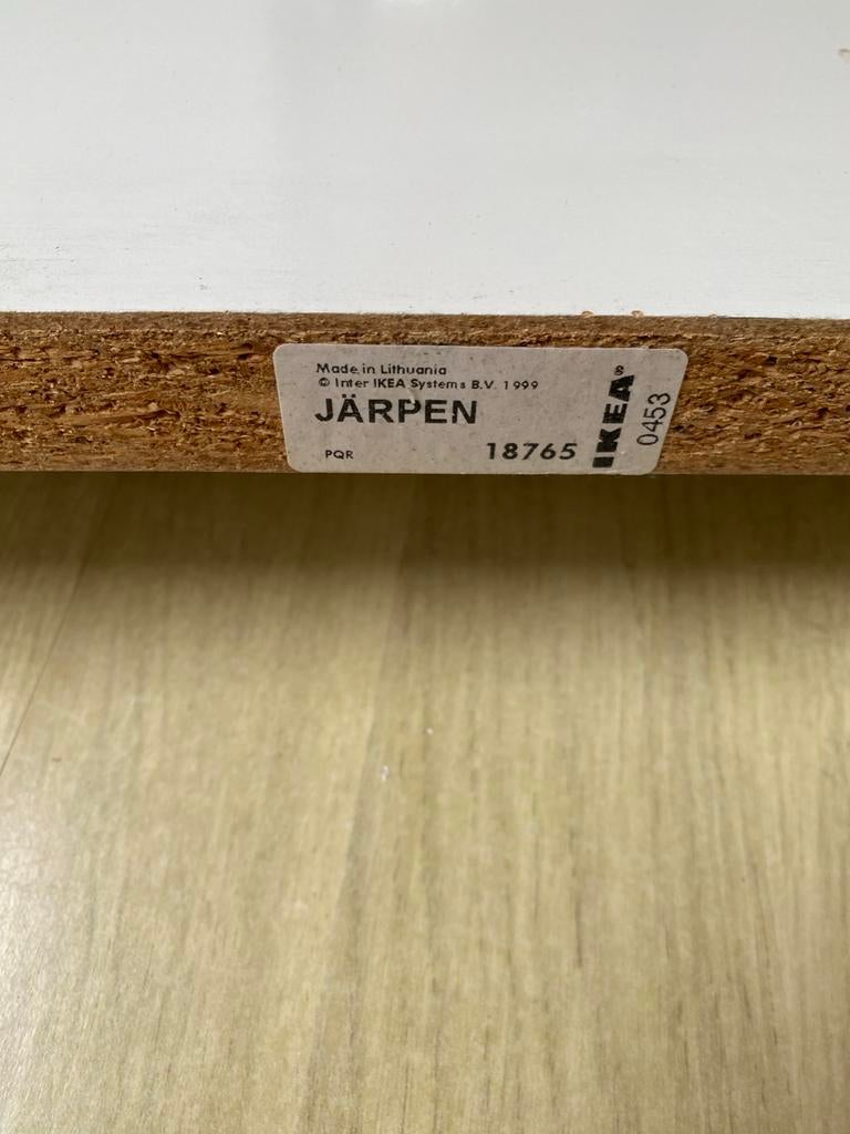 3x IKEA JÄRPEN plank wit 120x28, Huis en Inrichting, Woonaccessoires | Wandplanken en Boekenplanken, Ophalen, Gebruikt