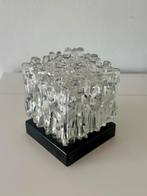 Vintage glazen “ ice cube” plafondlamp by Helena Tynell, Huis en Inrichting, Ophalen of Verzenden, Gebruikt, Glas, MCM