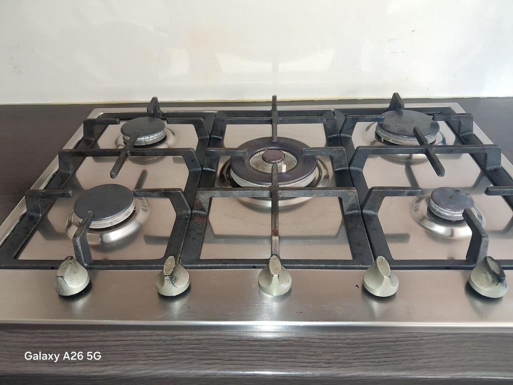 5 pits gasstel TEAB!, Ophalen, Gebruikt, Inbouw, Gas