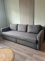Ikea Friheten 3-zitsslaapbank donkergrijs z.g.a.n, Huis en Inrichting, Ophalen, Tweepersoons, Zo goed als nieuw, Overige maten