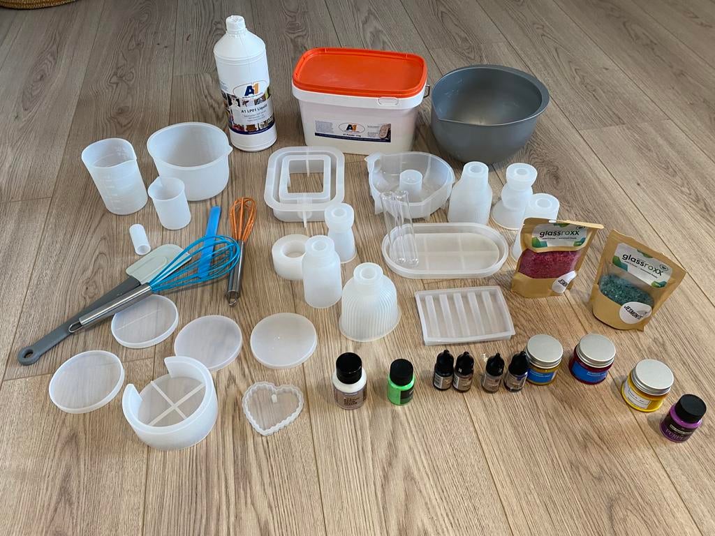 Jesmonite benodigdheden, Hobby en Vrije tijd, Knutselen, Ophalen, Gebruikt