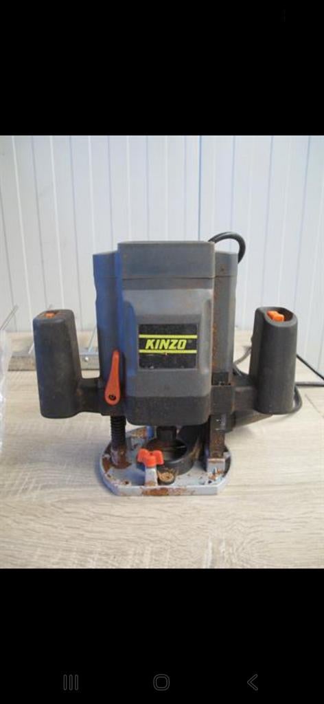 Kinzo bovenfrees incl. alle toebehoren, Doe-het-zelf en Verbouw, Ophalen of Verzenden