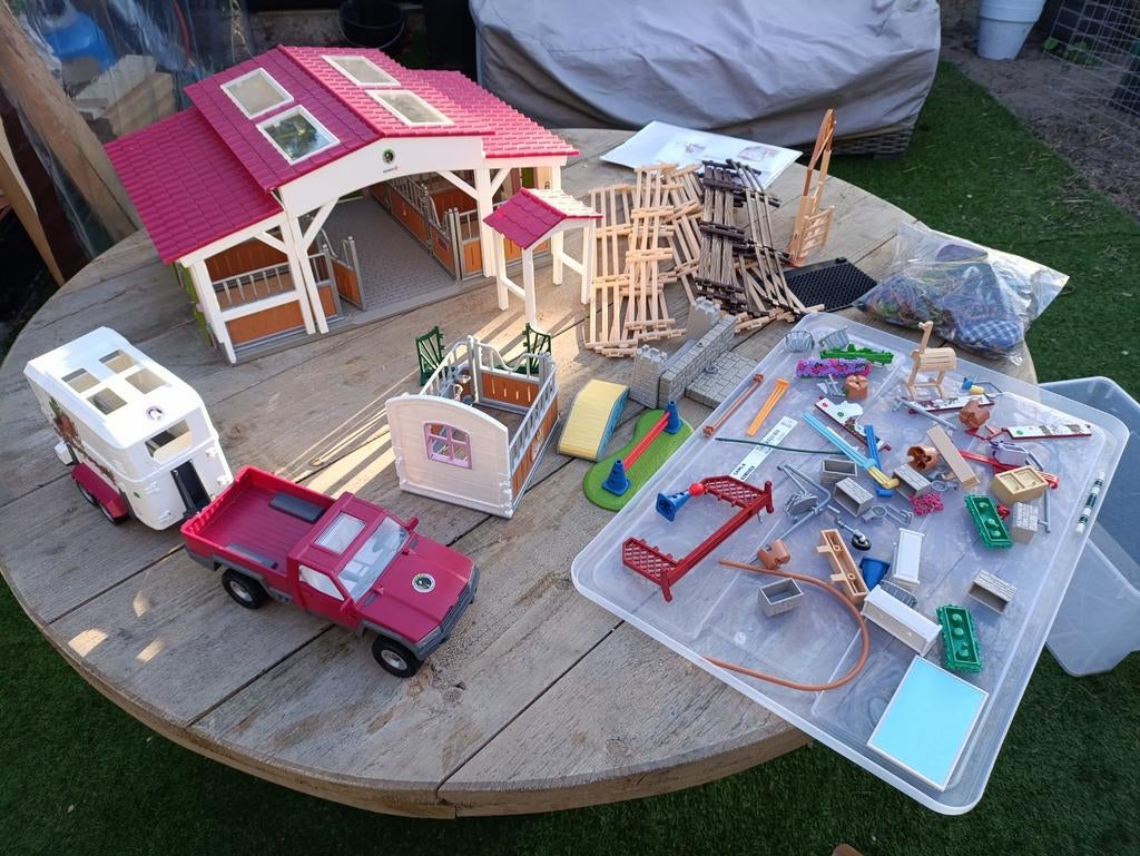 Grote Schleich manage set, Kinderen en Baby's, Speelgoed | Overig, Gebruikt, Jongen of Meisje, Ophalen of Verzenden