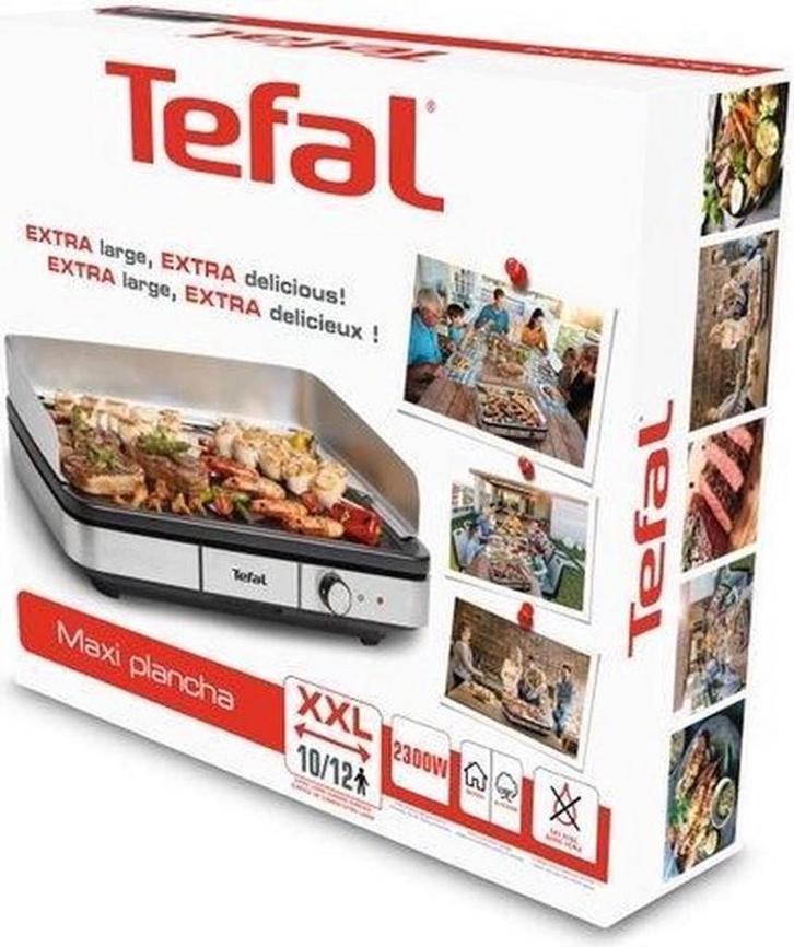 Tefal Maxi Plancha XXL Tafelgrill - Nieuw, Witgoed en Apparatuur, Grillplaten, Nieuw, Tafelgrill, Vaatwasmachinebestendig, Ophalen