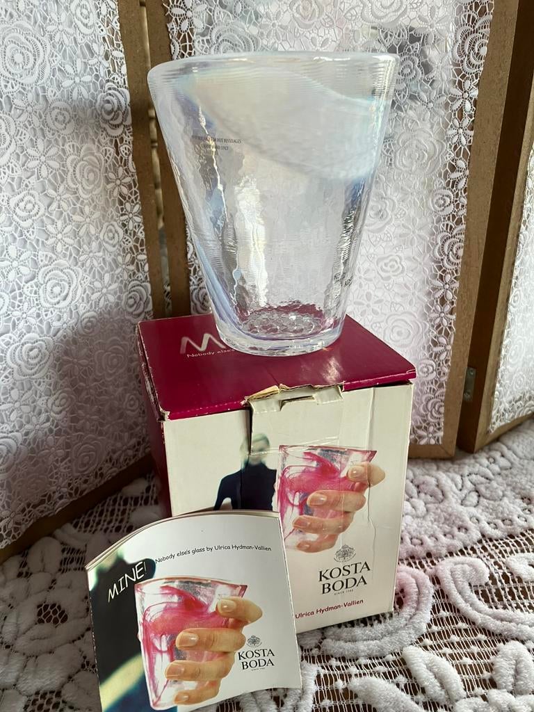 Mooie Kosta Boda Mine glas ontworpen door zweedse kunstenaar, Ophalen of Verzenden