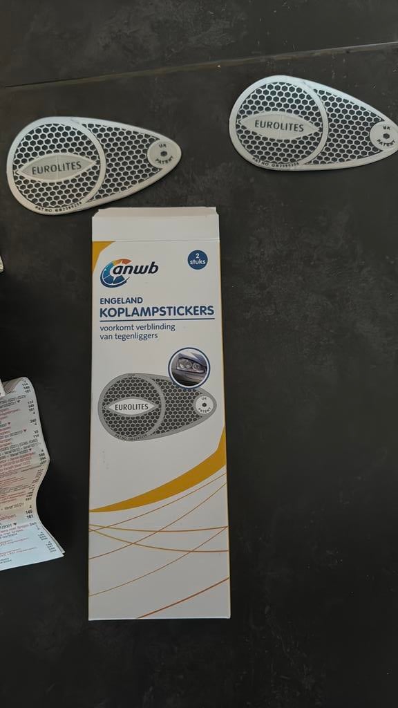 Anwb engeland koplamp stickers, Ophalen of Verzenden