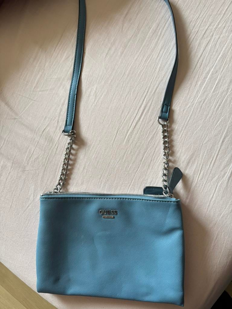 Guess tas dames blauw, Ophalen of Verzenden, Gebruikt, Blauw, Handtas