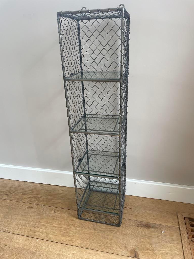 Industrieel metalen ( gegalvaniseerd) rek/ wandrek, Ophalen, Zo goed als nieuw